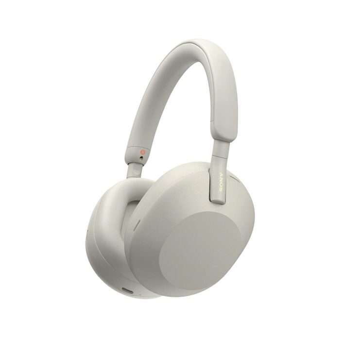 Sony WH-1000XM5 Wireless Industry Leading Active Noise Cancelling Headphones, 30Hr Playback - Silver - Image 1