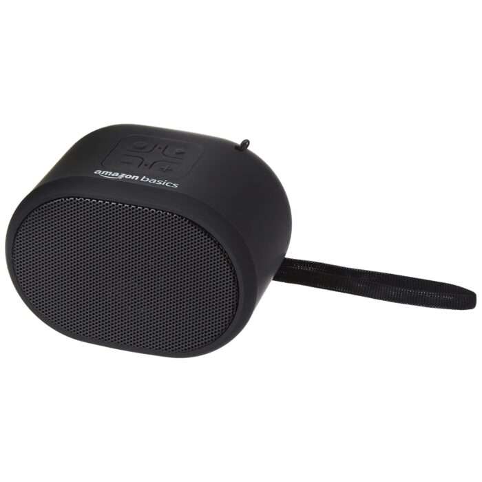 Amazon Basics Bluetooth 5.0 Speaker, Powerful Bass, 5W Sound, Upto 19hrs Playtime, Noise Cancelling Mic - Black - Image 1