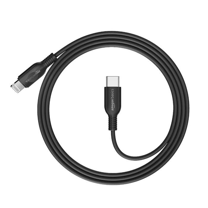 AmazonBasics USB C to Lightning TPE Charging Cable for Smartphone,1.2 meter(Black) - Image 5