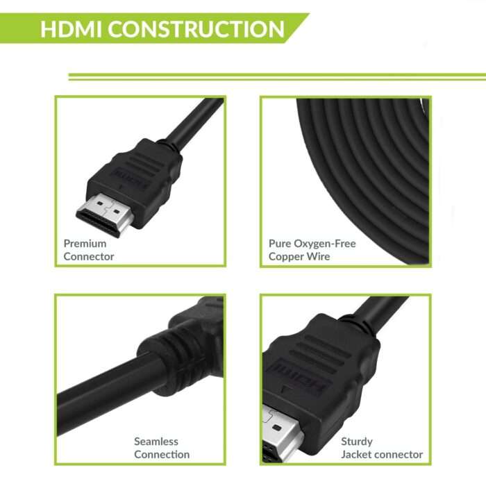 tizum Flat HDMI 1.8 M HDMI Cable - Cable for Television, DVD Player - Image 5
