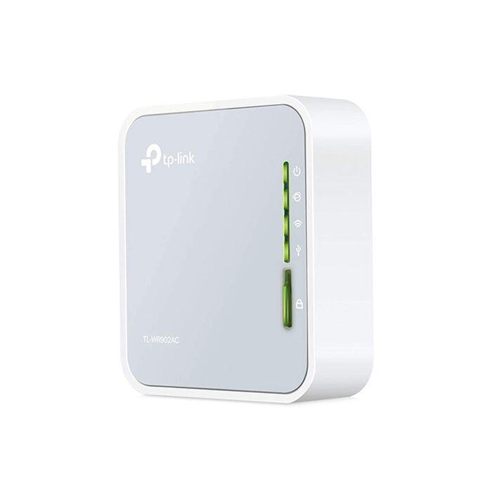 TP-Link AC750 Mbps Wireless Portable Mini Travel Router (TL-WR902AC) - Support Multiple Modes, WiFi Router/Hotspot/Bridge/Range Extender/Access Point/Client Modes, Dual_Band Wi-Fi, 1 USB 2.0 Port, - Image 1