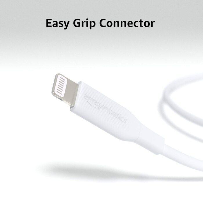 Amazon Basics Mfi Certified Usb-C To Lightning Cable Cord For Smartphone, 1-Ft, White - Image 3
