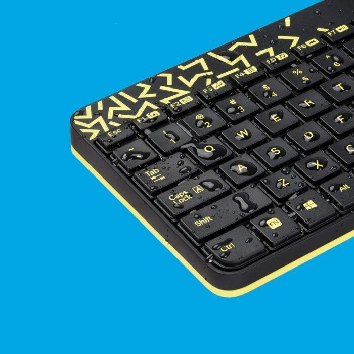 Logitech MK240 Nano Wireless USB Keyboard and Mouse Set, 12 Function Keys 2.4GHz Wireless, 1000DPI, Spill-Resistant Design - Image 4