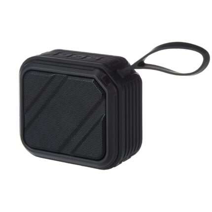 Amazon Basics Bluetooth Speaker, 5W Sound, TWS Mode, Powerful Bass, IPX6 Waterproof, Up to 19 hrs Playtime - Black