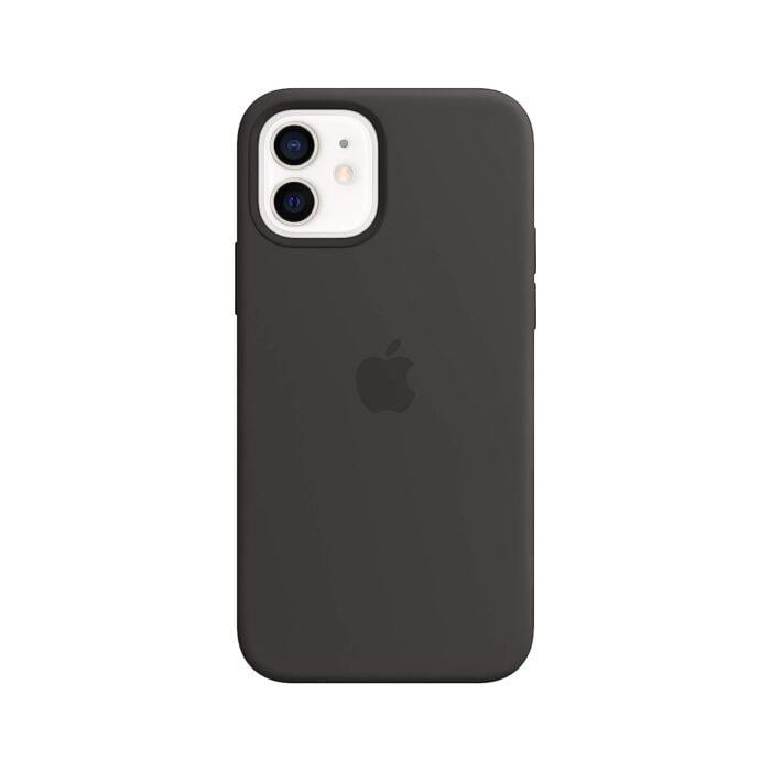 Apple Silicone Case with MagSafe (for iPhone 12, 12 Pro) - Black - Image 1