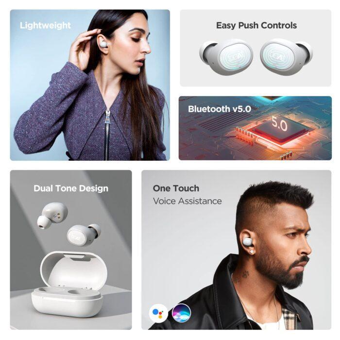 boAt Airdopes 171 In-Ear Earbuds with 6mm drivers, Bluetooth v5.0, Up to 13H Playback, Voice Assistant - Cool Grey - Image 3