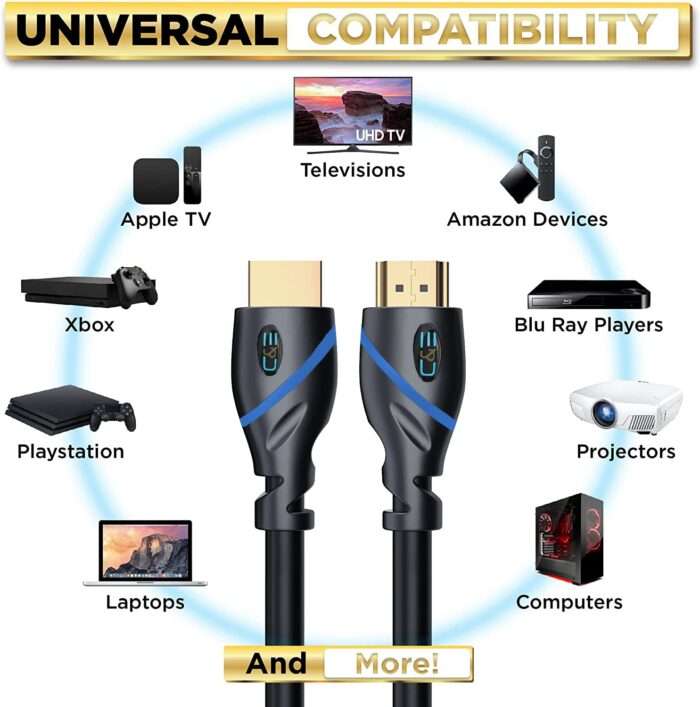 C&E 4K HDMI Cable 50ft, (CNE35320) - Image 3