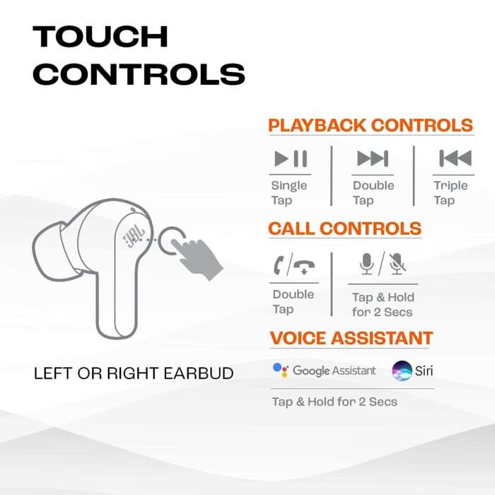 JBL Wave 200 Wireless Earbuds (TWS) with Mic, 20 Hours Playtim - Black - Image 5