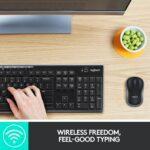 Logitech Wireless mk270 Wireless USB Keyboard and Mouse Set, Black - Image 2