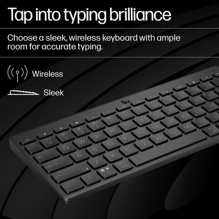 HP 350 Compact Multi-Device Bluetooth Wireless Keyboard; Spill Resistant; Swift Pair; Auto-Detection, Battery Life Up to 24 Months - Image 6