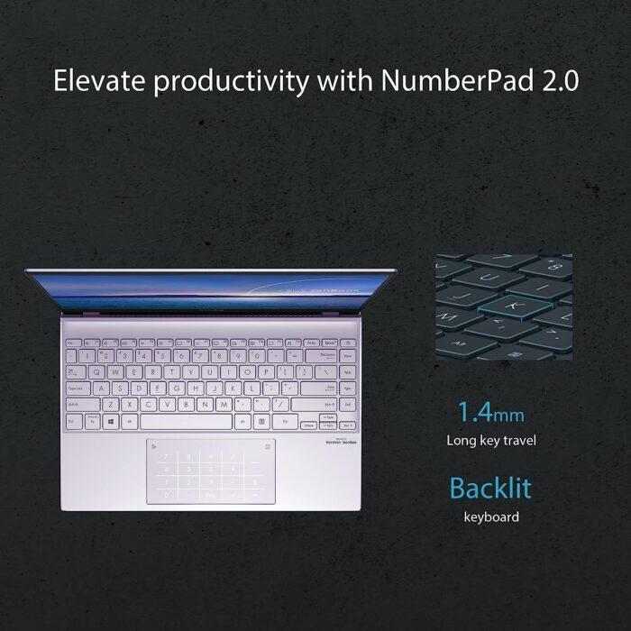 ASUS Zenbook 13 OLED, 13.3-inch (33.78 cms) FHD OLED, Intel EVO Core i7-1165G7 11th Gen, Thin and Light Laptop (16GB/1TB SSD/Iris Xe Graphics/Windows 11/Office 2021/Mist/1.14 kg), UX325EA-KG701WS - Image 5