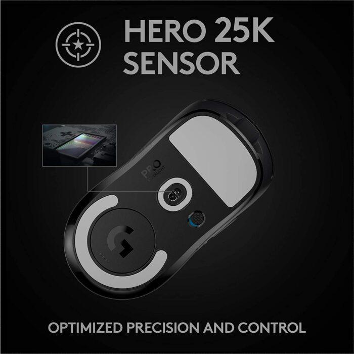 Logitech G PRO X Superlight Wireless USB Gaming Mouse, Ultra Lightweight 63 g, Hero 25K Sensor, 25, 600 DPI - Image 4