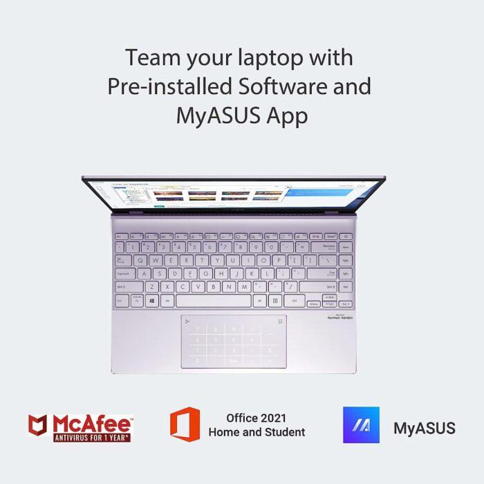 ASUS Zenbook 13 OLED, 13.3-inch (33.78 cms) FHD OLED, Intel EVO Core i7-1165G7 11th Gen, Thin and Light Laptop (16GB/1TB SSD/Iris Xe Graphics/Windows 11/Office 2021/Mist/1.14 kg), UX325EA-KG701WS - Image 4