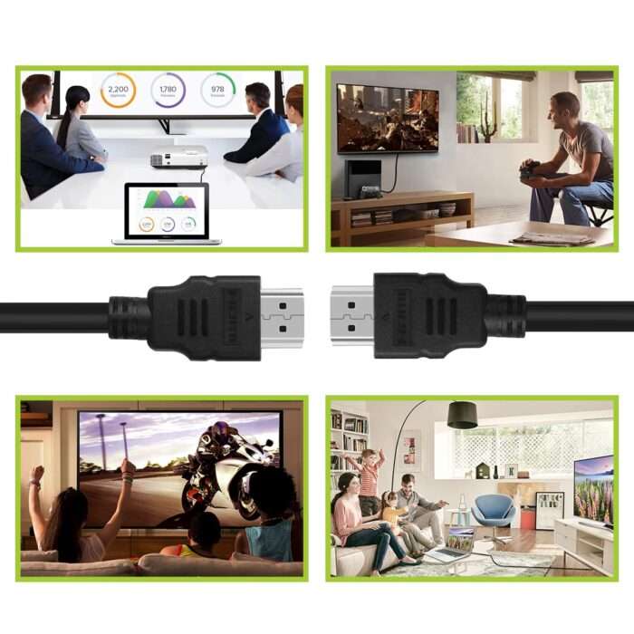 tizum Flat HDMI 1.8 M HDMI Cable - Cable for Television, DVD Player - Image 4