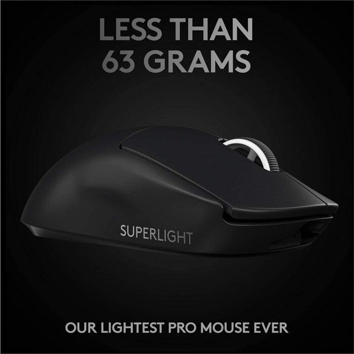 Logitech G PRO X Superlight Wireless USB Gaming Mouse, Ultra Lightweight 63 g, Hero 25K Sensor, 25, 600 DPI - Image 2