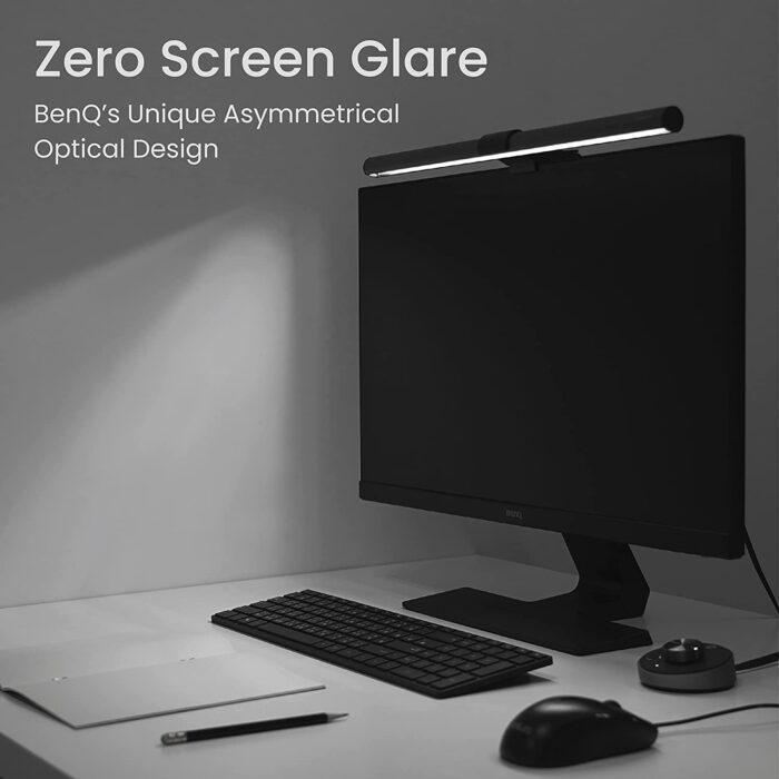 BenQ ScreenBar Plus e-Reading LED Computer Monitor Light Lamp with Desktop Dial, Auto-Dimming and Hue Adjustment - Image 2