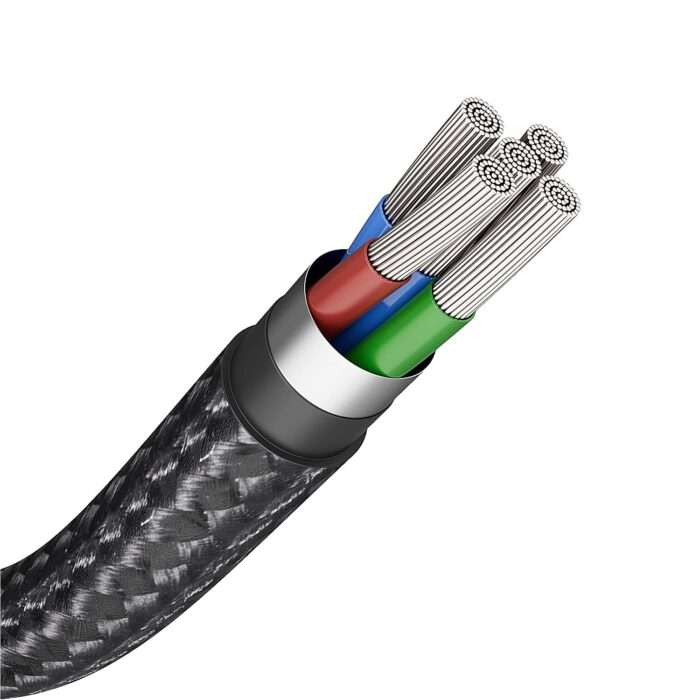 Amazon Basics USB A to Lightning PVC Molded Nylon Charging Cable,1.2 meter (Black) - Image 2