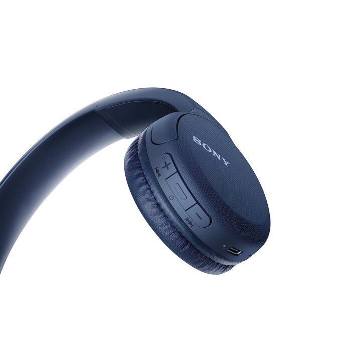 Sony Wh-Ch510 Bluetooth Wireless On Ear Headphones Up-To 35Hrs Playtime Lightweight, Type-C - Blue - Image 3