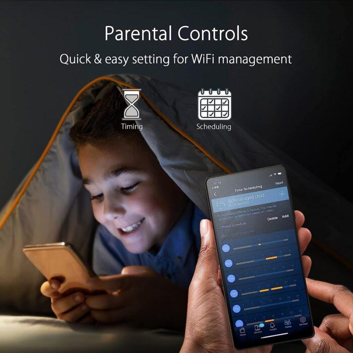 Asus RT-AX55 AX1800 Dual Band WiFi 6 (Black) 1800 mbps Router Supporting MU-MIMO & OFDMA Technology, Extendable Router - Image 5