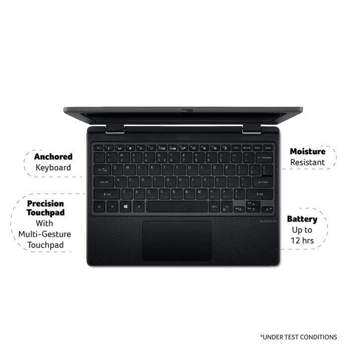Acer Travelmate Business Laptop Intel Pentium N5030 Quad-core Processor (4GB DDR4/ 128GB SSD/UHD Graphics/Windows 11 Home/Spill Resistant Keyboard) TMB311-31 with 29.4 cm (11.6 Inches) HD Display - Image 4