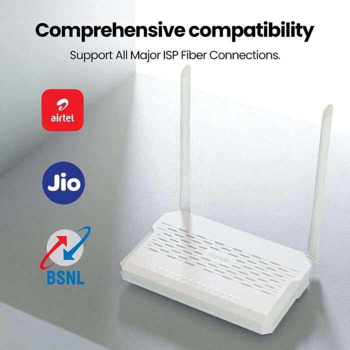Tenda HG9 AC1200 Dualband Wi-Fi GPON ONT Router, 4 Gigabit Ports, 2X6dBi Antennas, Up to 1176Mbps Wi-Fi Linking - White - Image 5