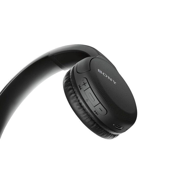 Sony Wh-Ch510 Bluetooth Wireless On Ear Headphones Up-To 35Hrs Playtime Lightweight, Type-C - Black - Image 3