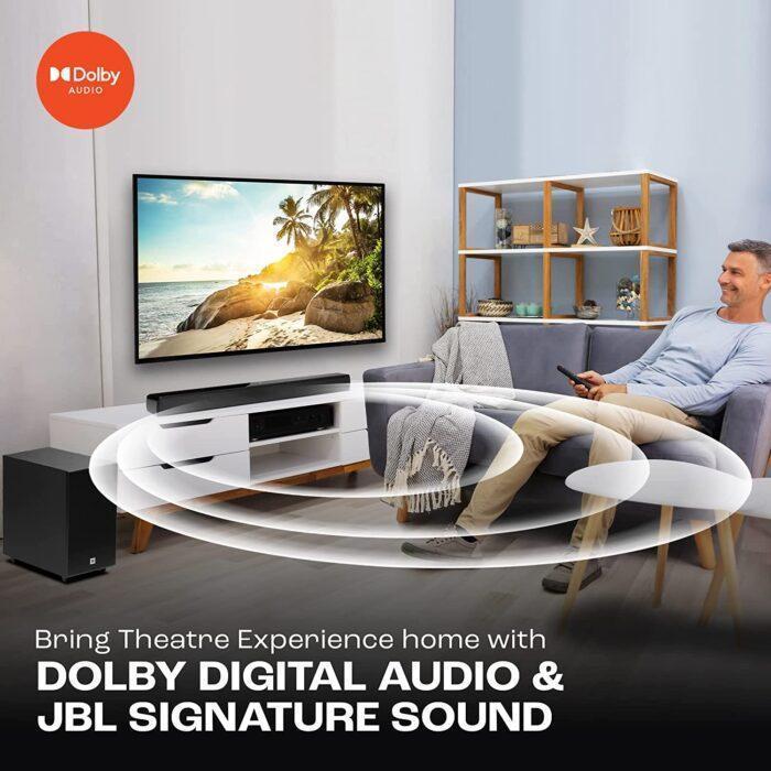 JBL Cinema SB271, Dolby Digital Soundbar with Wireless Subwoofer for Extra Deep Bass, 2.1 Channel Home Theatre - Image 5