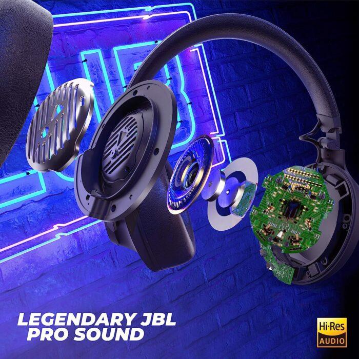 JBL Club 950NC by Harman Wireless Over The Ear Headphone with Mic (Black) - Image 2