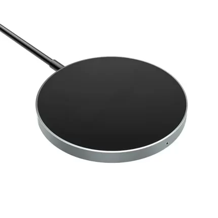 Amazon Basics 15W Qi-Certified Fast Wireless Charging Circular Pad - Black