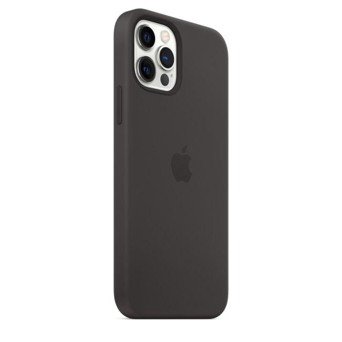 Apple Silicone Case with MagSafe (for iPhone 12, 12 Pro) - Black - Image 2