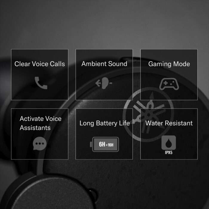 Yamaha Audio TW-E7B Wireless Earbuds, True Sound, Bluetooth, Active Noise Cancelling, Built-in Microphones - White - Image 5