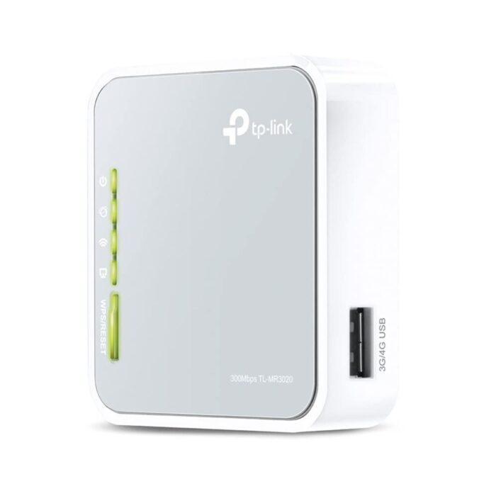 TP-Link 300Mbps 2.4GHz Wireless 3G/4G Portable Router with Access Point/WISP/Router Modes - TL-MR3020 - Grey - Image 1