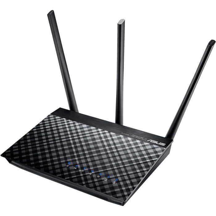 ASUS AC750 DSL-AC51 Dual-Band ADSL/VDSL Wi-Fi Modem Router With Parental Controls, Black - Image 2