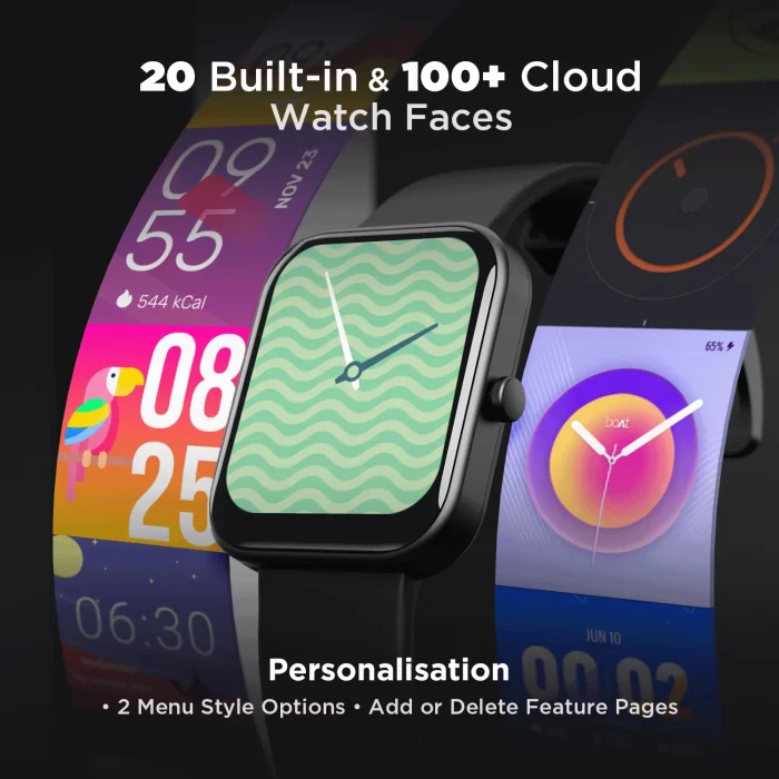 boAt Wave Arcade 1.81 Display Bluetooth Calling Smart Watch with 100+ Sports Modes, Save up to 50 contacts - Cool Grey - Image 4