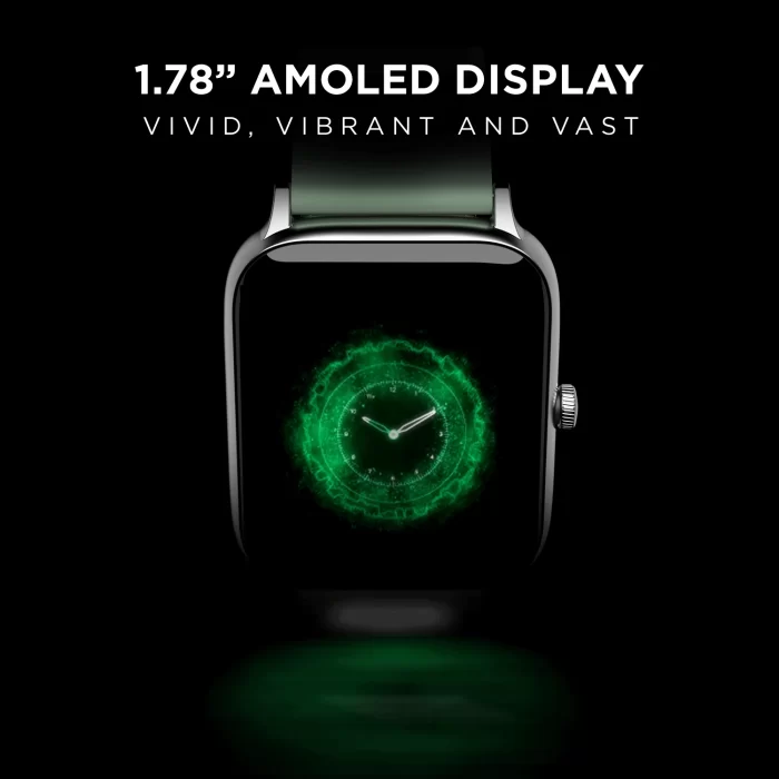 boAt Xtend Pro Bluetooth Calling Smartwatch with 1.78" AMOLED Display, 700+ Active Modes, Live Cricket Scores - Sage Green - Image 2