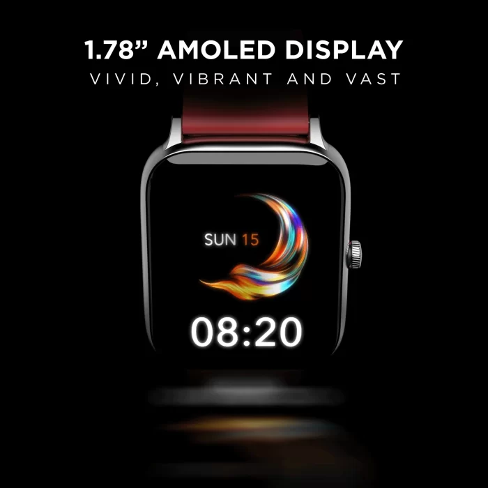 boAt Xtend Pro Bluetooth Calling Smartwatch with 1.78" AMOLED Display, 700+ Active Modes, Live Cricket Scores - Ragging Red - Image 2
