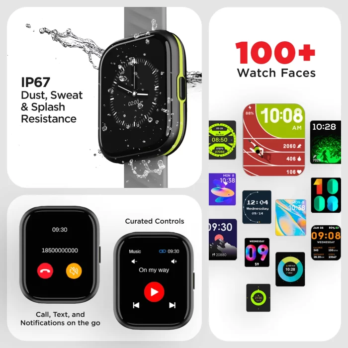 boAt Xtend‌ Sport Fitness Smart Watch with 1.69 HD Display, 700+ Active Modes, Multiple Watch Faces - Ashen Grey - Image 5