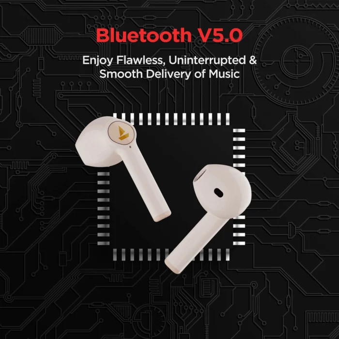 boAt Airdopes 131 Wireless Earbuds with upto 60 Hours Playback, 13 mm Drivers, 650mAh - Crimson Cream - Image 4