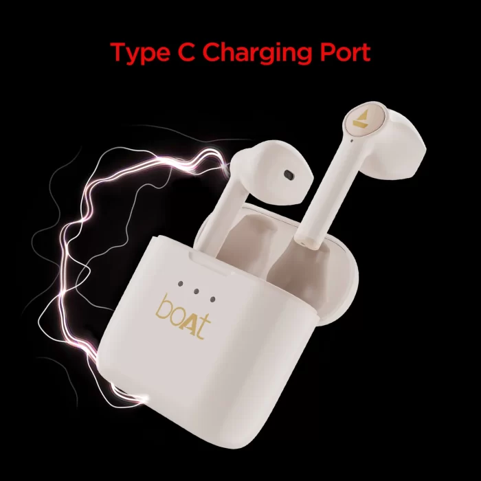 boAt Airdopes 131 Wireless Earbuds with upto 60 Hours Playback, 13 mm Drivers, 650mAh - Crimson Cream - Image 3
