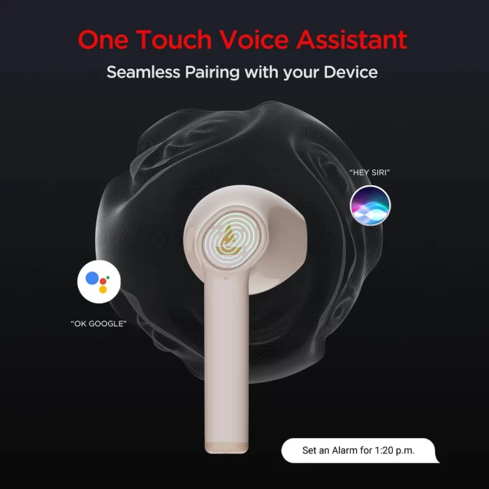 boAt Airdopes 131 Wireless Earbuds with upto 60 Hours Playback, 13 mm Drivers, 650mAh - Crimson Cream - Image 5