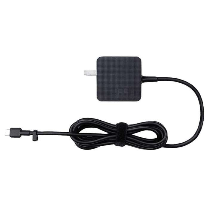 ASUS AC65-00 65W USB Type-C Adapter/Charger Connector, USB PD 3.0 Technology for Laptop - Black - Image 2