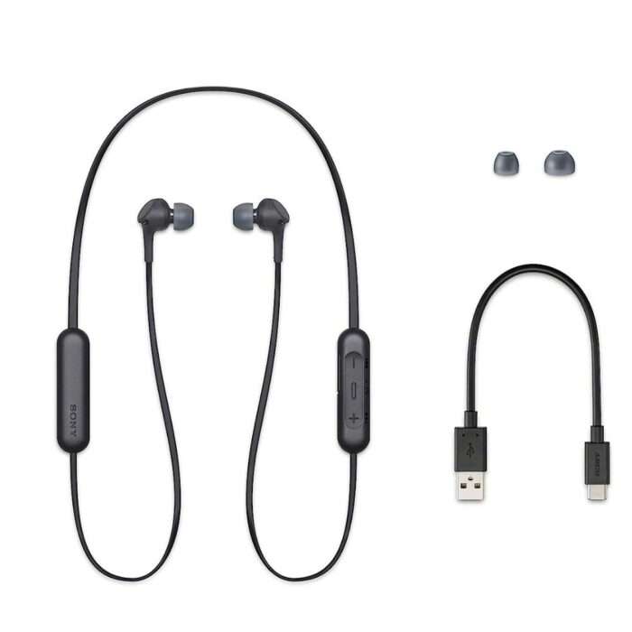 Sony WI-XB400 Wireless Extra Bass in-Ear Headphones with 15 hrs Battery, Quick Charge, Magnetic Earbuds - Black - Image 5