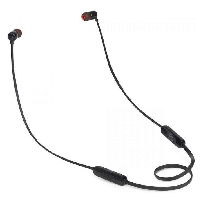 JBL T110BT by Harman Pure Bass in-Ear Wireless Headphone with Mic, Magnetic Cable and Quick Charging (Black) - Image 1