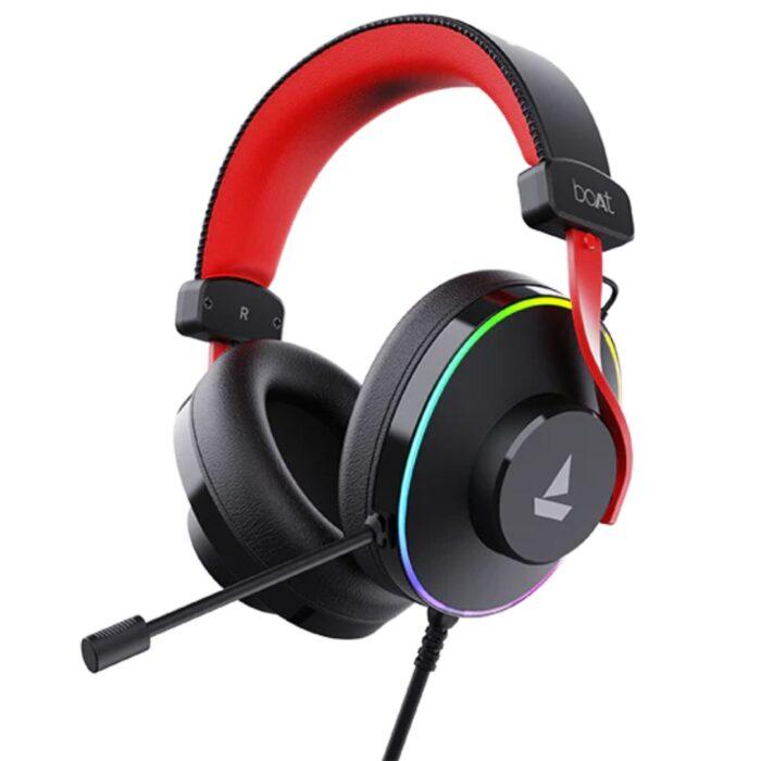 boAt Immortal IM-700 Gaming Headphone with 7.1 Channel, 50mm drivers, RGB LED Modes, ENxTM Technology - Black - Image 1