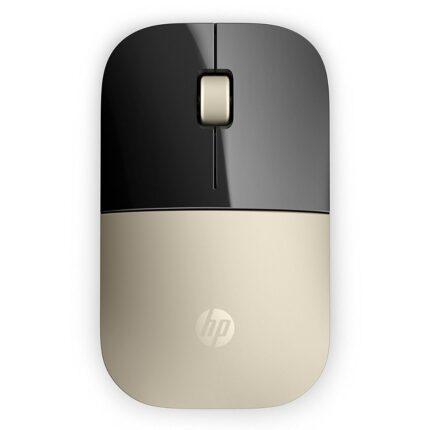 HP Z3700 Wireless Optical Mouse with USB Receiver and 2.4GHz Wireless Connection/ 1200DPI - Modern Gold