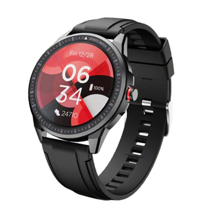 boAt Watch Flash Round Dial Smart Watch,10 Active Sports Mode, IP68 sweat & Water Resistant - Black - Image 1