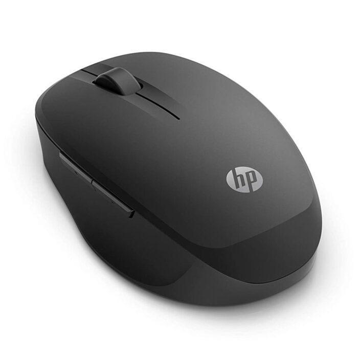 HP 300 Dual Mode Black Mouse, Switch Between Two PCs via Bluetooth or 2.4 GHz Wireless, 1200 to 3600 Adjustable DPI - Image 2