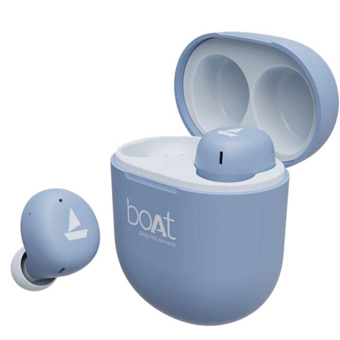 boAt Airdopes 381 Bluetooth In-Ear Wireless Earbuds with 7mm Rhythmic Dynamic Drivers, Nonstop Music UpTo 20 Hours -  Mint Purple - Image 1