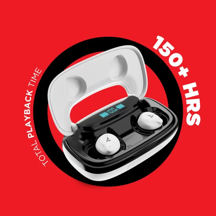 boAt Airdopes 621 TWS Earbuds with 6mm Driver, 150H Mountainous Playback, IWP & ASAP Charge technology - White - Image 2