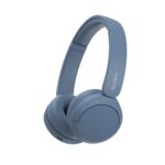 Sony WH-CH520, Wireless On-Ear Bluetooth Headphones with Mic, Upto 50 Hours Playtime - Blue